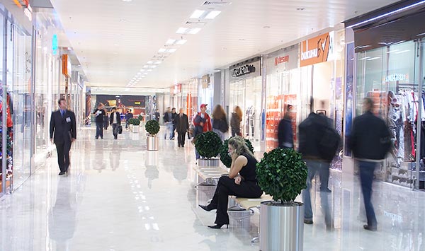 shopping centre resin floor commercial