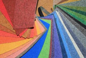corded carpet sheet swatches